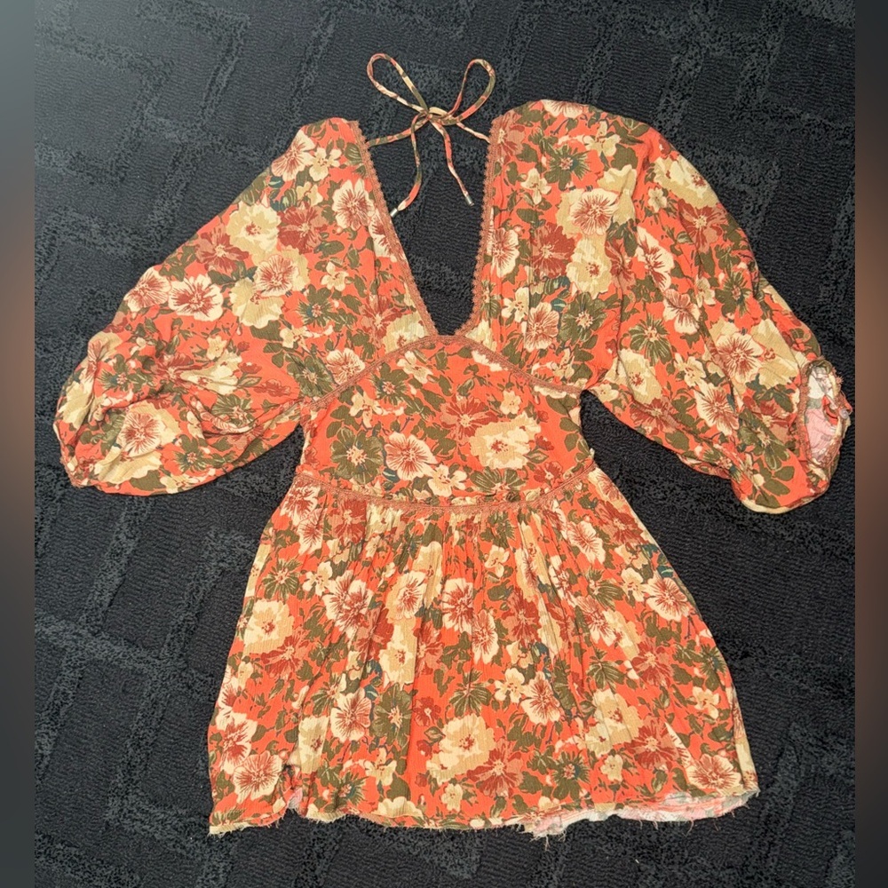 *NWOT* Free People Sweet Dreams Printed Mini Dress - Picture 4 of 6